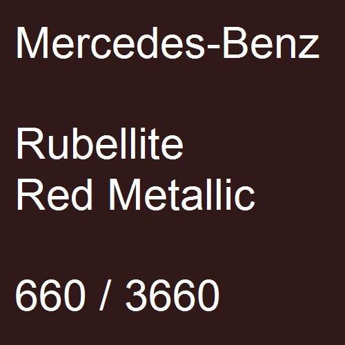 Mercedes-Benz, Rubellite Red Metallic, 660 / 3660.